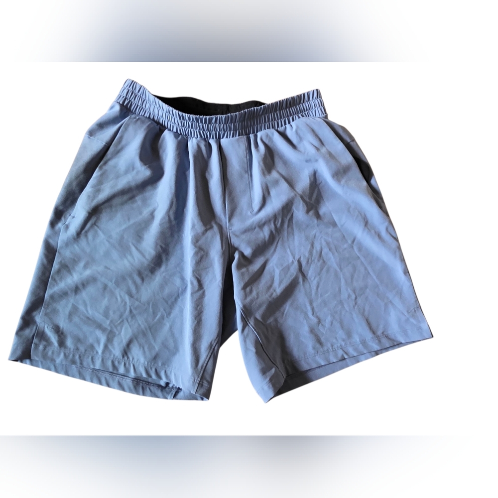 Lululemon Athletica Men's Light Blue Drawstring Swim Trunks Size M